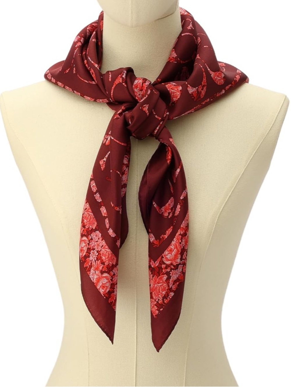 New Coach Silk Signature C Rose Print Meadow Floral Scarf